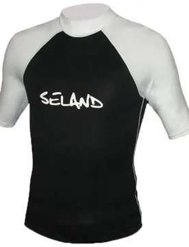 T-shirt Thermique à Manches Courtes Bali Black / White 2XL