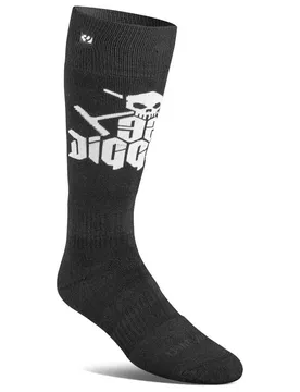 Chaussettes Longues Diggers Merino Black / White EU 36 1/2-41