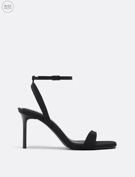 Weites Bein. Sandalen mit feinem Absatz SCHWARZ 39 - Stradivarius - FashionsVida