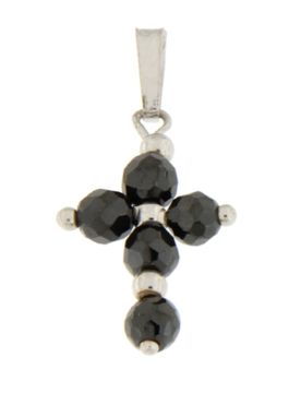 Ciondolo Croce Oro Bianco GL101655