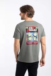Cod Dwarf Mens Back Print Artist T-Shirt