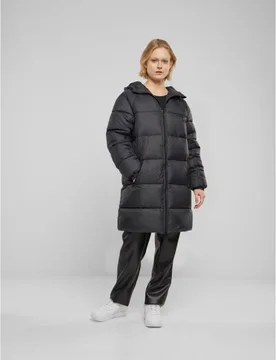 Winterjacke - Ladies Long Puffer Coat - XS bis L - für Damen - Größe M - schwarz - Frauen - female - Urban classics - FashionsVida