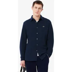 Camisa de hombre de piqué de algodón de corte ajustado