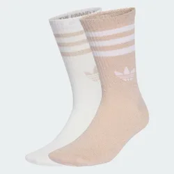 Calzini 3-Strisce Glitter Crew 2 Paia 43-45 Blush Pink / White