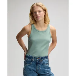 Camiseta de mujer basica sin mangas de corte slim