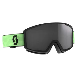 Masque De Ski Factor Pro Glow Green Solar Black Chrome/CAT3 Homme