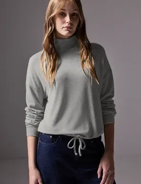 Street One Softes Turtleneck-Shirt female Grau
