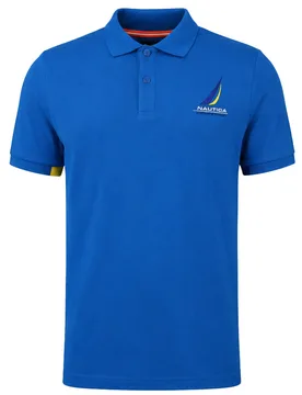Coble Mens Teal Polo Shirt Cotton - Size Large - Nautica - FashionsVida