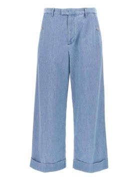 Jeans con risvolto