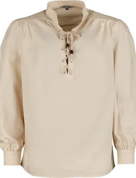 Mittelalter Hemd - Medieval Shirt Nature - M bis XXL - für Männer - Größe XXL - natur - Männer - male - Banned Alternative - FashionsVida