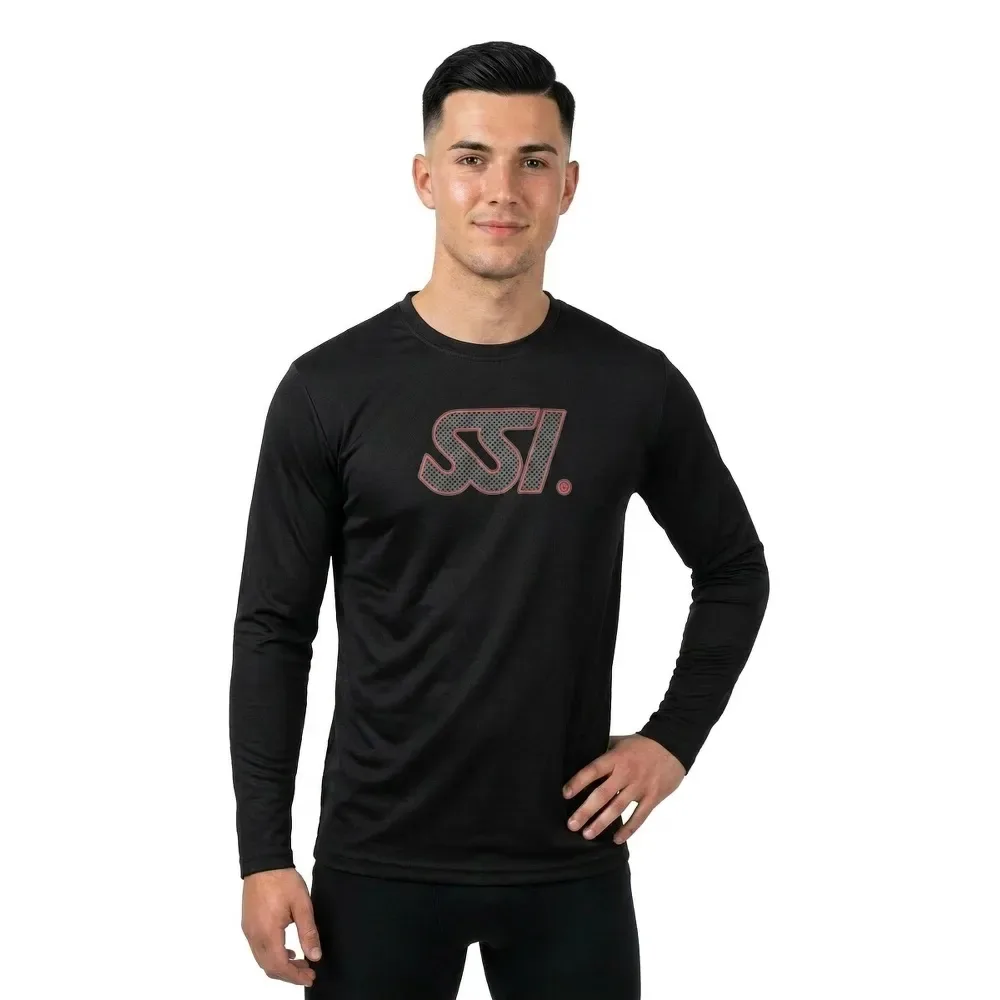 Ssi Maglietta A Maniche Lunghe Logo - SSI - FashionsVida