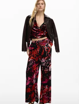 Pantalon conçu par mr. christian lacroix BLACK L female - Desigual - FashionsVida