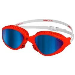 Ozean Swimming Goggles Red White/Blue Mirror One Size Men,Women