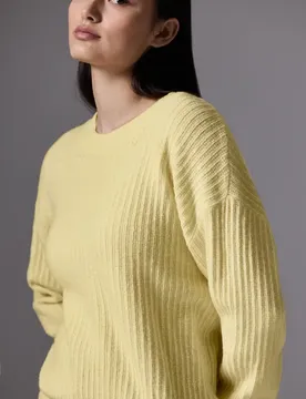 Street One Pullover mit Struktur female Gelb