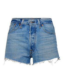 Re/Done Shorts in denim azzurro