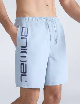 Deep Dive' Mens Boardshorts Quick Dry Swimming Surfing Trunks Pale Blue - Size Small - Mountain Warehouse - FashionsVida