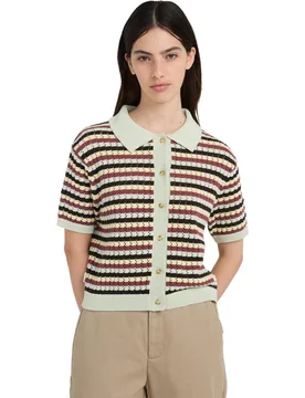 Polo de mujer Crochet Stripes - Element - FashionsVida