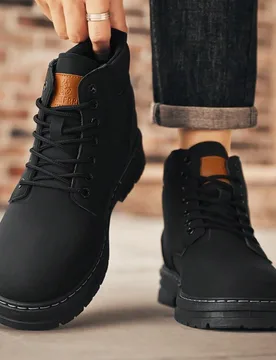 Botas de senderismo para hombres, botas cómodas y transpirables antideslizantes, adecuadas para caminar, senderismo, primavera/otoño/invierno, combi - Shein - FashionsVida