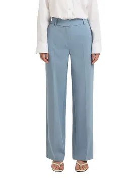 Pantaloni Rita Wide Leg Fit Dusty Blue / Melange 40