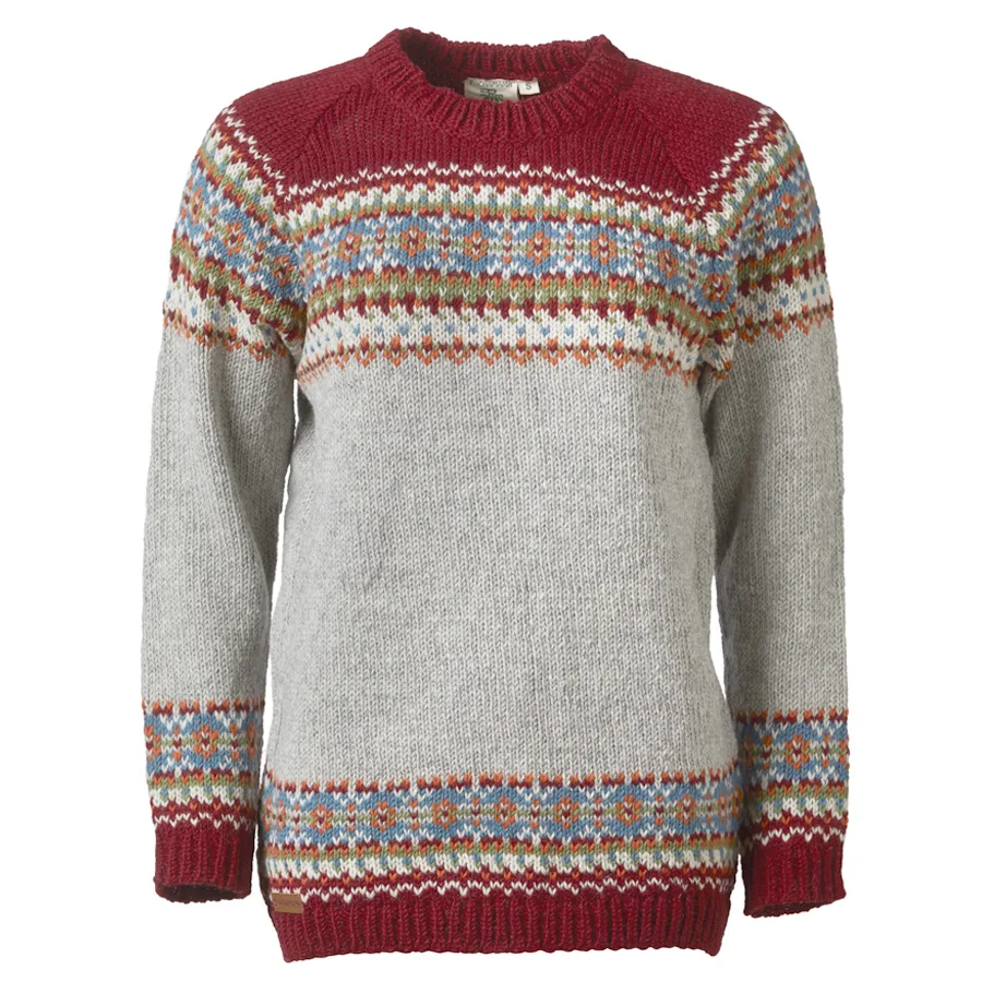Pachamama Iona Sweater - Burgundy - Pachamama - FashionsVida