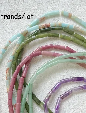 Strands Natural Stone Cylinder Loose Spacer Beads Agates String Bead for Jewelry Making DIY Bracelet Necklace Accessories - Aliexpress - FashionsVida