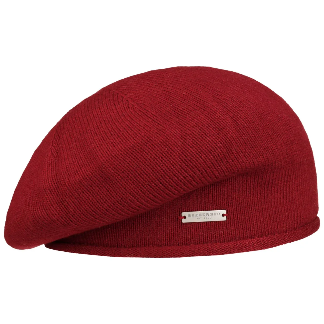 Classic Uni Knit Beret by - bordeaux - Damen - Size: One Size - Seeberger - FashionsVida