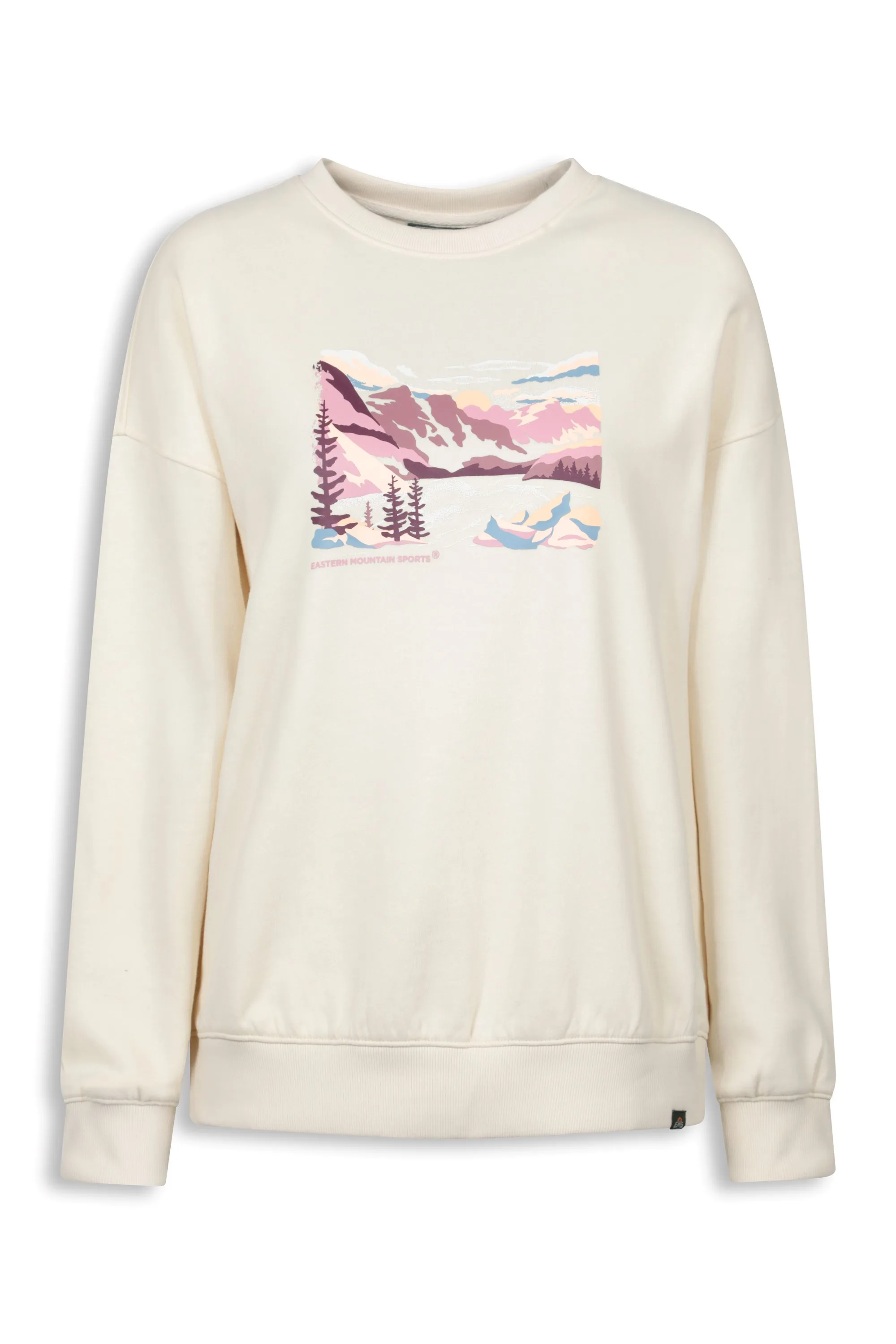 Printed Womens Sweatshirt - Beige - Beige - Size: 18 - EMS - FashionsVida