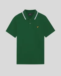 Men's Tipped Track Polo Shirt Clover Green