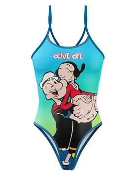 Popeye & Olive Swimsuit Multicolour L Women - OTSO - FashionsVida