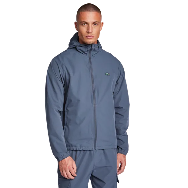 Urban Ripstop Men Track Tops - Grey - Size L - Nylon Ripstop - Grey - Size: Large - Lacoste - FashionsVida