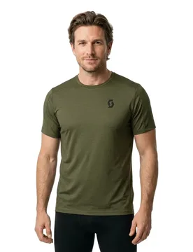 Endurance Lt Short Sleeve T-shirt Fir Green 2XL Men - Scott - FashionsVida