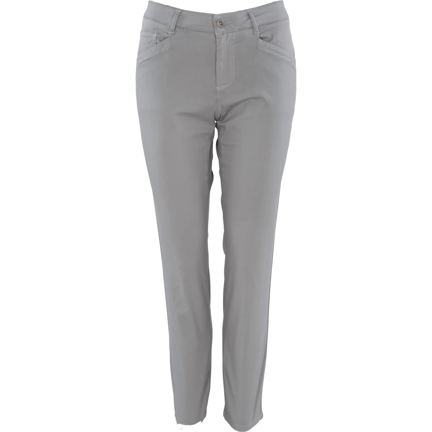 Hose Jana-CR Light Cotton, hellgrau 46 - Alberto - FashionsVida