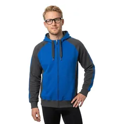 Sweat-shirt à Zip Unique 50566 Royal / Dark Navy 3XL