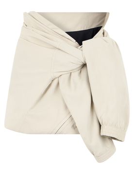 Technically Chic Knot-Style Mini Skirt