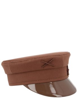 Embroidered Silk Grosgrain-trimmed Straw Hat