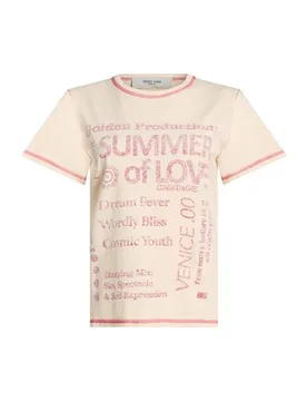 Camiseta Mujer Rosa claro M Mujer - Golden Goose - FashionsVida