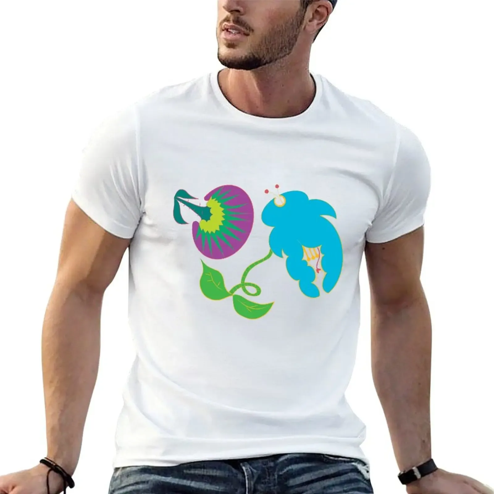 Plants pattern T-Shirt Moisture Wicking Athletic T-Shirt - Aliexpress - FashionsVida
