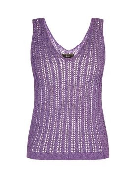Faina Top de punto lavanda
