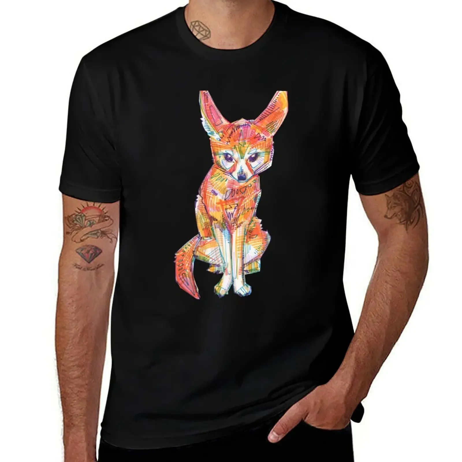 Fennec Fox T-Shirt Essential Solid Color T-Shirt - Aliexpress - FashionsVida