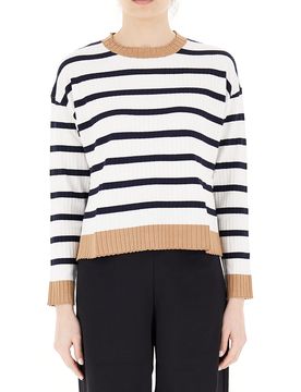 Maglia a righe PANNA L