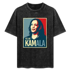 Yes We Kamala T-Shirt Abstract Pattern Print Top