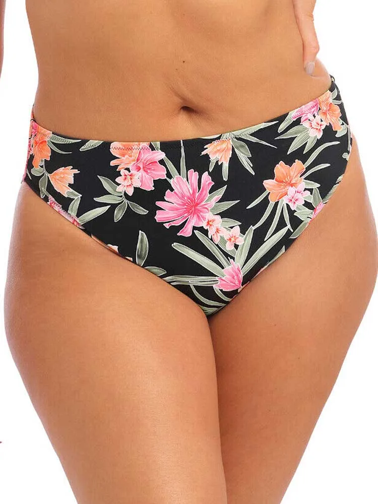 Womens Dark Tropics Bikini Brief - Black - Size 6xl - Elomi - FashionsVida