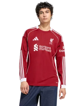 Liverpool Fc 25/26 Home Jersey Men Jerseys/Replicas - Red - Size M - Poly Mesh - Red - Size: Medium - Adidas - FashionsVida
