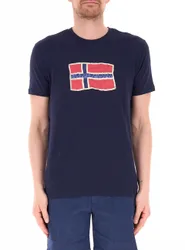 T-shirt in cotone BLU SCURO L
