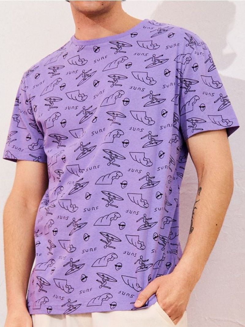 Sinsay - T-shirt - uva