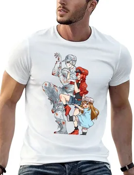CELLS AT WORK! T-Shirt t shirt man casual man tshirt man t shirts for men casual T-shirt - Aliexpress - FashionsVida