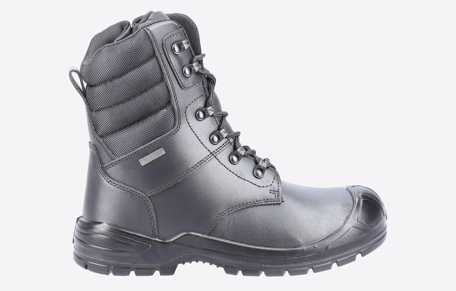 Waterproof Leather Boot Mens - Black - Size Uk 10 - Amblers Safety - FashionsVida