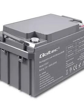 Batterie Ups Agm 12v 65ah Max 780a Black One Size unisex - Qoltec - FashionsVida