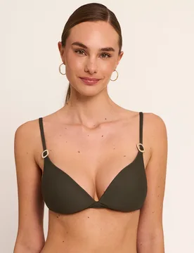Top de bikini de mujer, triángulo con foam con aro, colección solstice - Selmark - FashionsVida