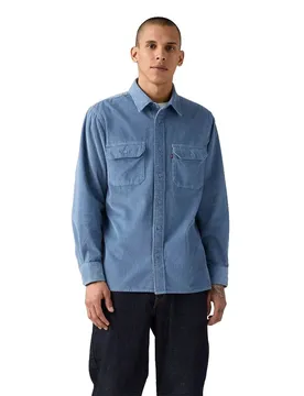 Camicia A Maniche Lunghe Classic Worker Sunset Blue M